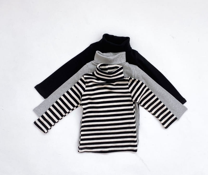 THE GREY - Korean Children Fashion - #Kfashion4kids - Turtleneck Tee
