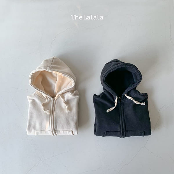 THE LALALA - Korean Children Fashion - #Kfashion4kids - Simple Fleece Hoody Zip-up