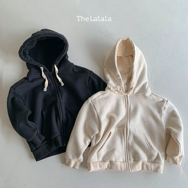 THE LALALA - Korean Children Fashion - #Kfashion4kids - Simple Fleece Hoody Zip-up - 4