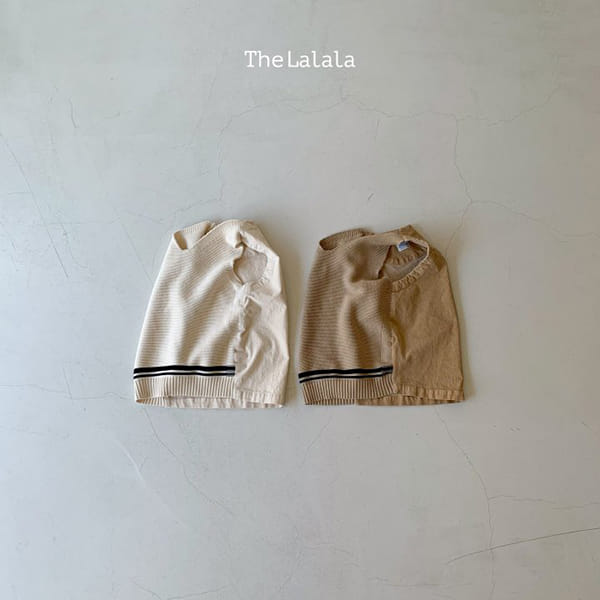 THE LALALA - Korean Children Fashion - #Kfashion4kids - Line Knit Vest