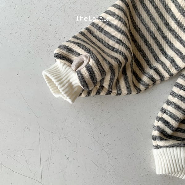 THE LALALA - Korean Children Fashion - #Kfashion4kids - Heavy Sripes Sweatshirt - 3
