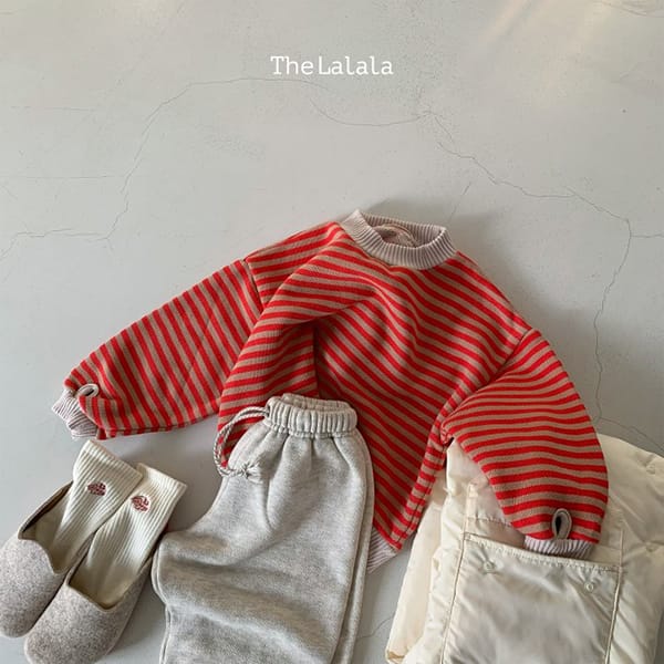 THE LALALA - Korean Children Fashion - #Kfashion4kids - Heavy Sripes Sweatshirt - 8