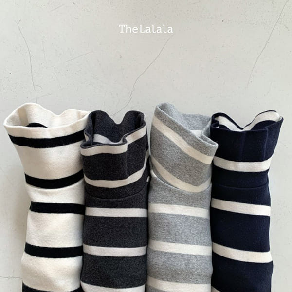 THE LALALA - Korean Children Fashion - #Kfashion4kids - Basic Stripes Half Turtleneck Tee - 4