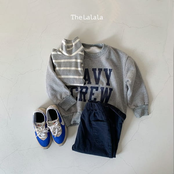 THE LALALA - Korean Children Fashion - #Kfashion4kids - Basic Stripes Half Turtleneck Tee - 8