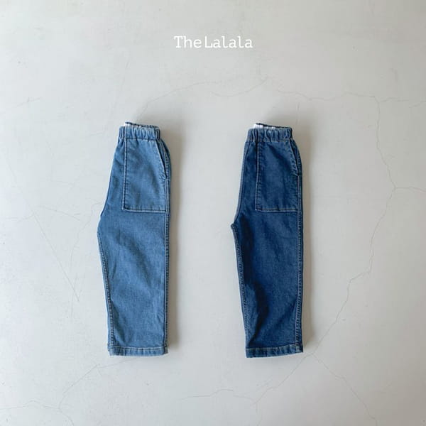 THE LALALA - Korean Children Fashion - #Kfashion4kids - Denim Span Pants Square Pocket