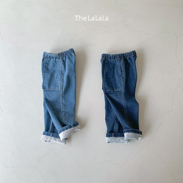 THE LALALA - Korean Children Fashion - #Kfashion4kids - Denim Span Pants Square Pocket - 2