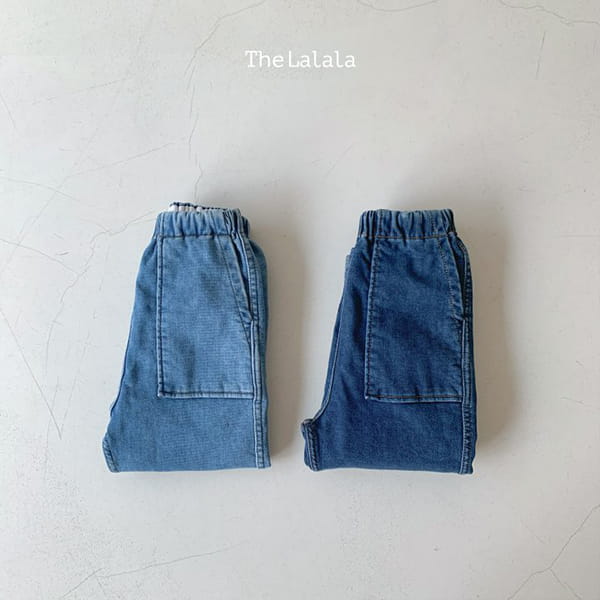 THE LALALA - Korean Children Fashion - #Kfashion4kids - Denim Span Pants Square Pocket - 3
