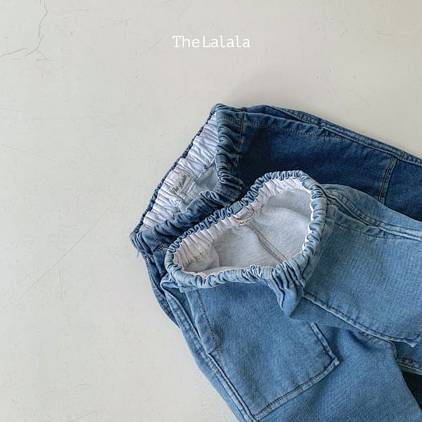 THE LALALA - Korean Children Fashion - #Kfashion4kids - Denim Span Pants Square Pocket - 4
