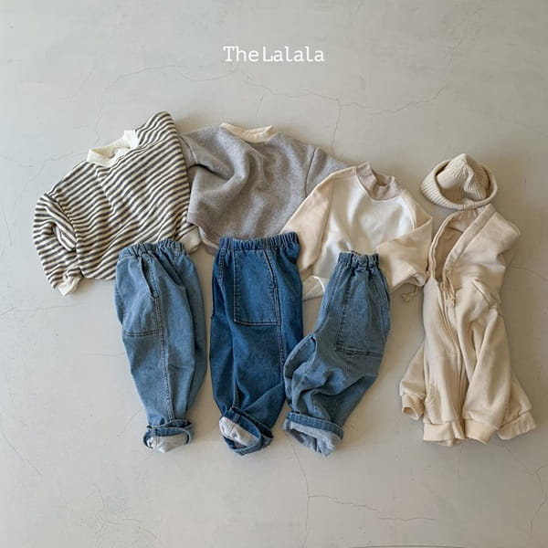 THE LALALA - Korean Children Fashion - #Kfashion4kids - Denim Span Pants Square Pocket - 8