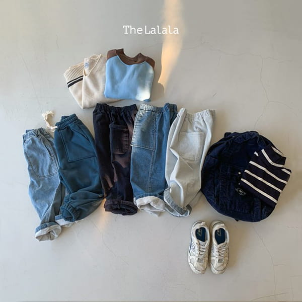 THE LALALA - Korean Children Fashion - #Kfashion4kids - Denim Span Pants Square Pocket - 9