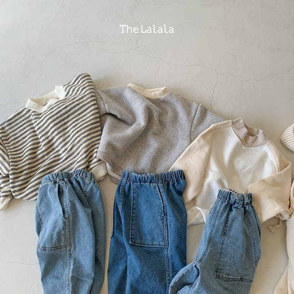 THE LALALA - Korean Children Fashion - #Kfashion4kids - Denim Span Pants Round Pocket - 12
