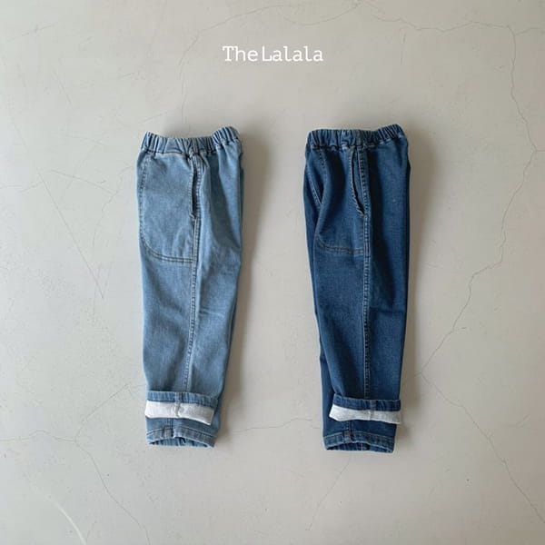 THE LALALA - Korean Children Fashion - #Kfashion4kids - Denim Span Pants Round Pocket - 2