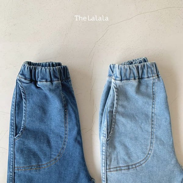 THE LALALA - Korean Children Fashion - #Kfashion4kids - Denim Span Pants Round Pocket - 3