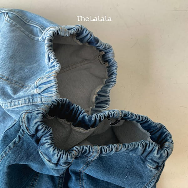 THE LALALA - Korean Children Fashion - #Kfashion4kids - Denim Span Pants Round Pocket - 4