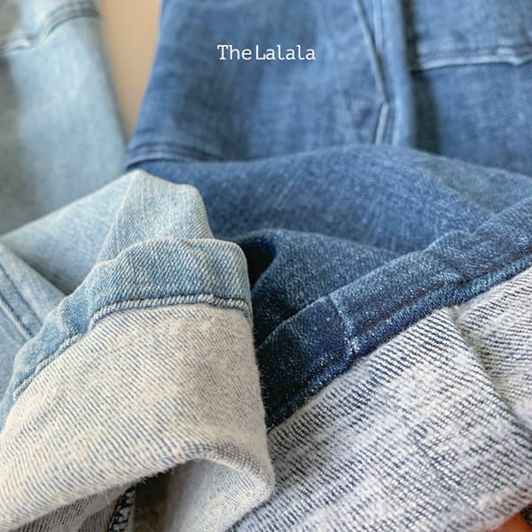 THE LALALA - Korean Children Fashion - #Kfashion4kids - Tomboy Fleece Jeans - 4