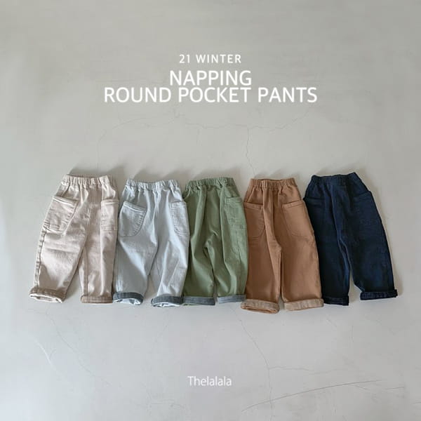 THE LALALA - Korean Children Fashion - #Kfashion4kids - Ffleece Round Pocket Pants