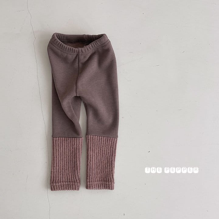 THE PEPPER - Korean Children Fashion - #Kfashion4kids - Tosi Color Fleece Leggings - 4