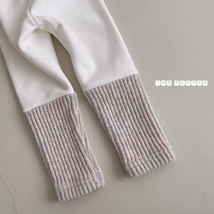 THE PEPPER - Korean Children Fashion - #Kfashion4kids - Tosi Color Fleece Leggings - 8