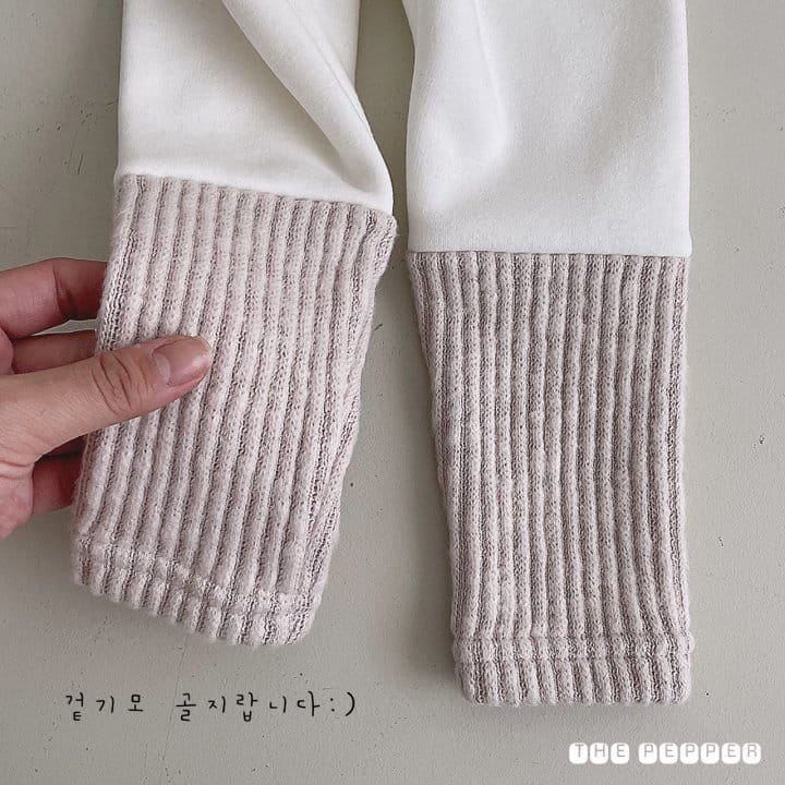 THE PEPPER - Korean Children Fashion - #Kfashion4kids - Tosi Color Fleece Leggings - 9