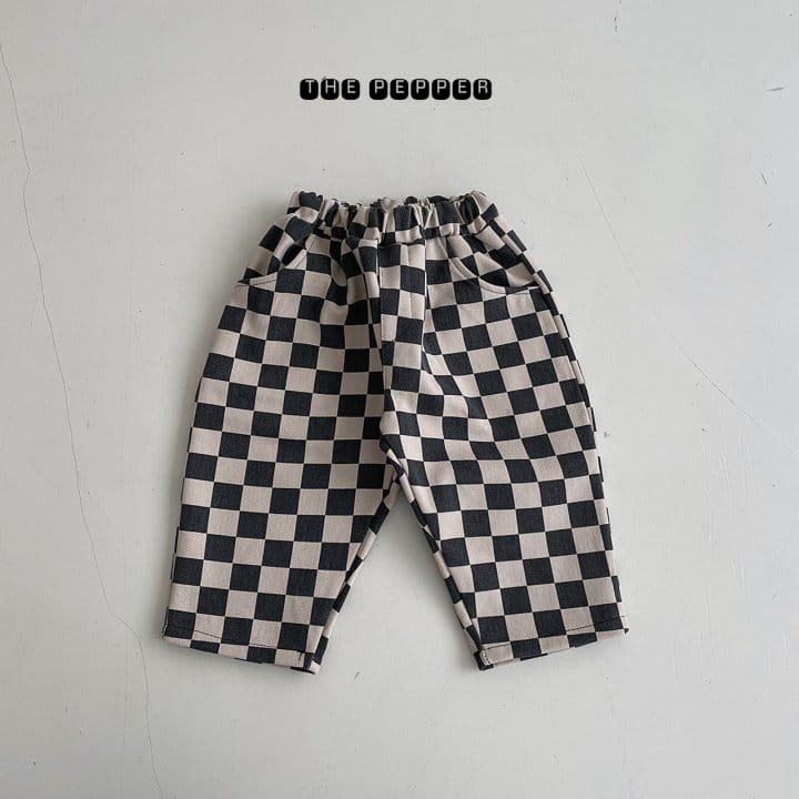 THE PEPPER - Korean Children Fashion - #Kfashion4kids - Checker Bonding Pants - 2
