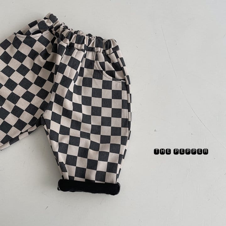 THE PEPPER - Korean Children Fashion - #Kfashion4kids - Checker Bonding Pants - 3