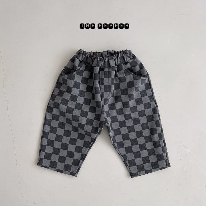 THE PEPPER - Korean Children Fashion - #Kfashion4kids - Checker Bonding Pants - 5