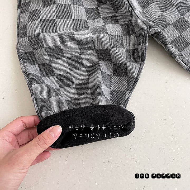 THE PEPPER - Korean Children Fashion - #Kfashion4kids - Checker Bonding Pants - 6