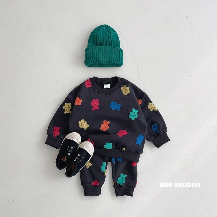 THE PEPPER - Korean Children Fashion - #Kfashion4kids - Jelly Bear Fleece Top Bottom Set - 11