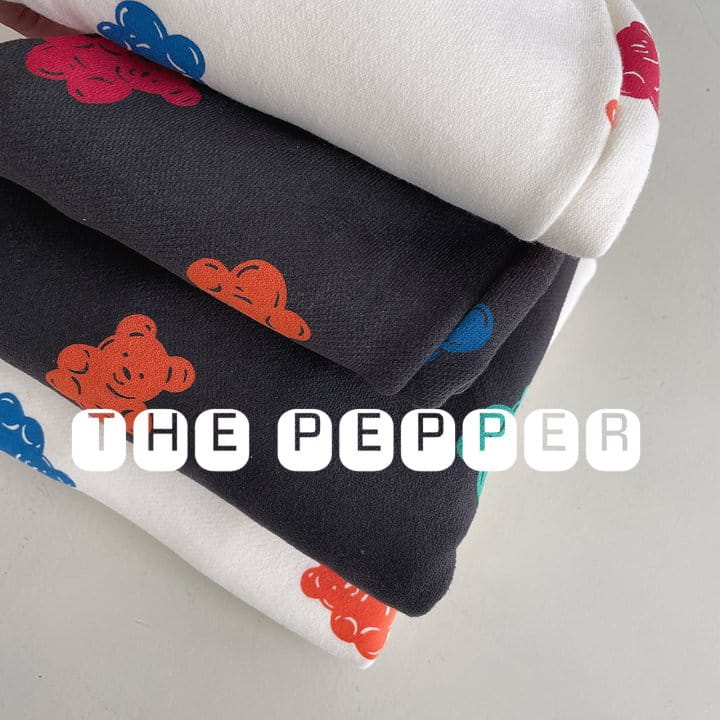 THE PEPPER - Korean Children Fashion - #Kfashion4kids - Jelly Bear Fleece Top Bottom Set - 7