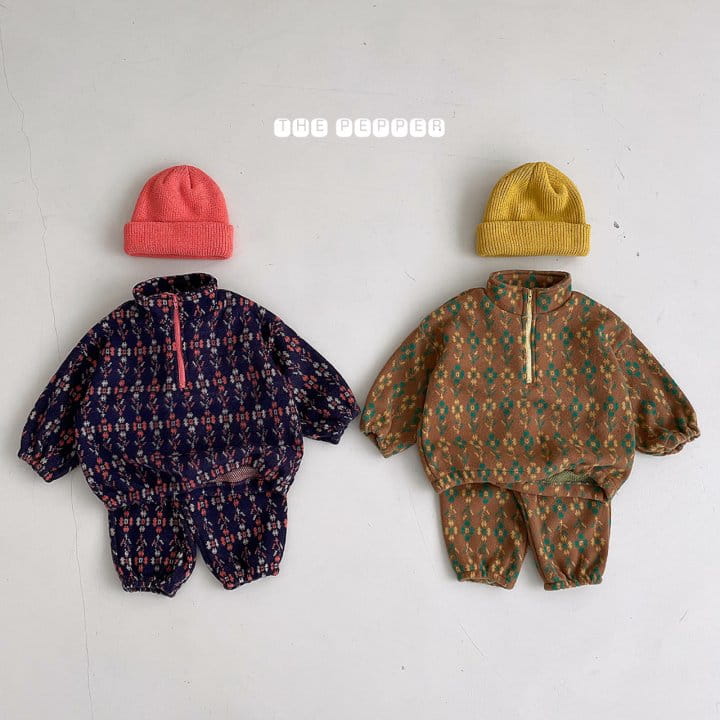 THE PEPPER - Korean Children Fashion - #Kfashion4kids - Camping Anorak Top Bottom Set