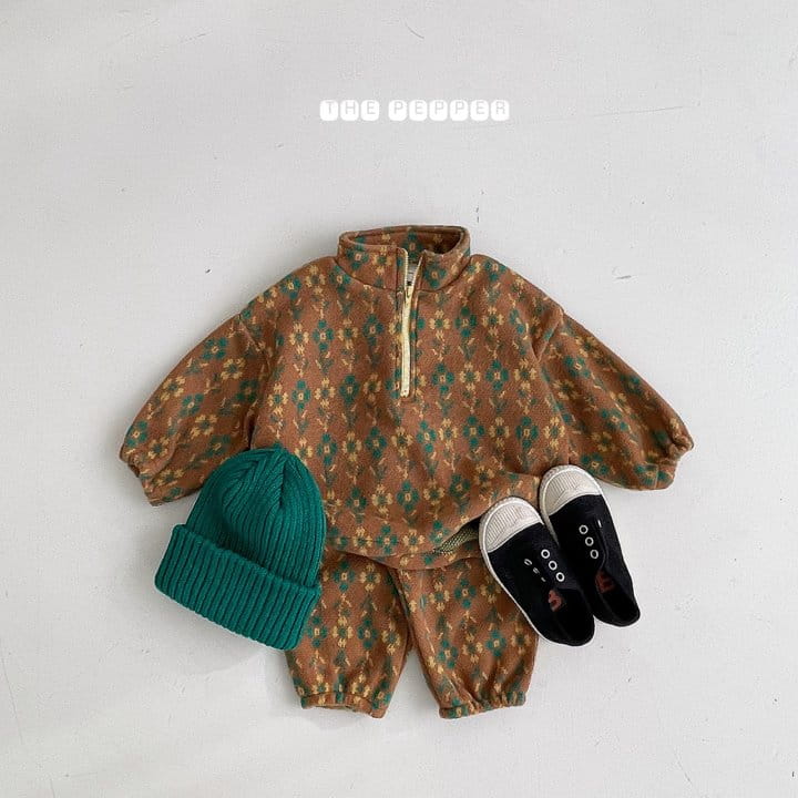 THE PEPPER - Korean Children Fashion - #Kfashion4kids - Camping Anorak Top Bottom Set - 10