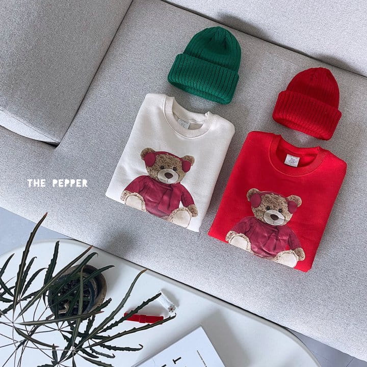 THE PEPPER - Korean Children Fashion - #Kfashion4kids - Christmas Bear Sweatshirt