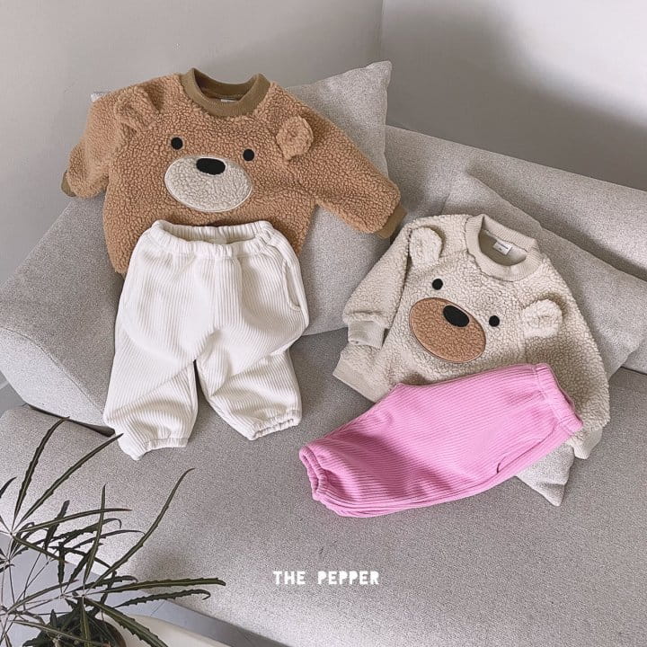 THE PEPPER - Korean Children Fashion - #Kfashion4kids - Bear Fluffy Sweatshirt - 11