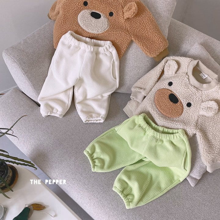 THE PEPPER - Korean Children Fashion - #Kfashion4kids - Bear Fluffy Sweatshirt - 8
