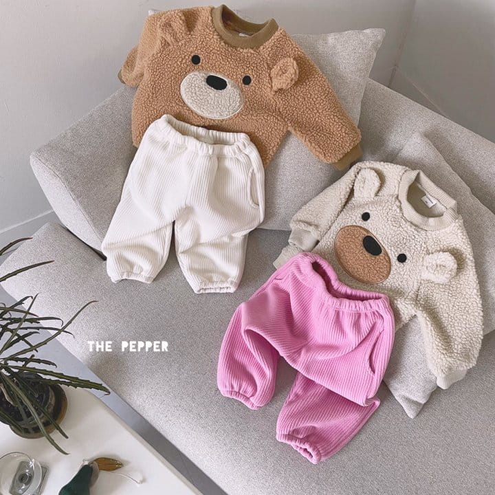 THE PEPPER - Korean Children Fashion - #Kfashion4kids - Bear Fluffy Sweatshirt - 9