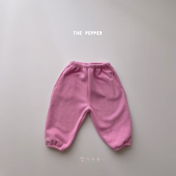 THE PEPPER - Korean Children Fashion - #Kfashion4kids - Veloure Reversible Jogger Pants - 3