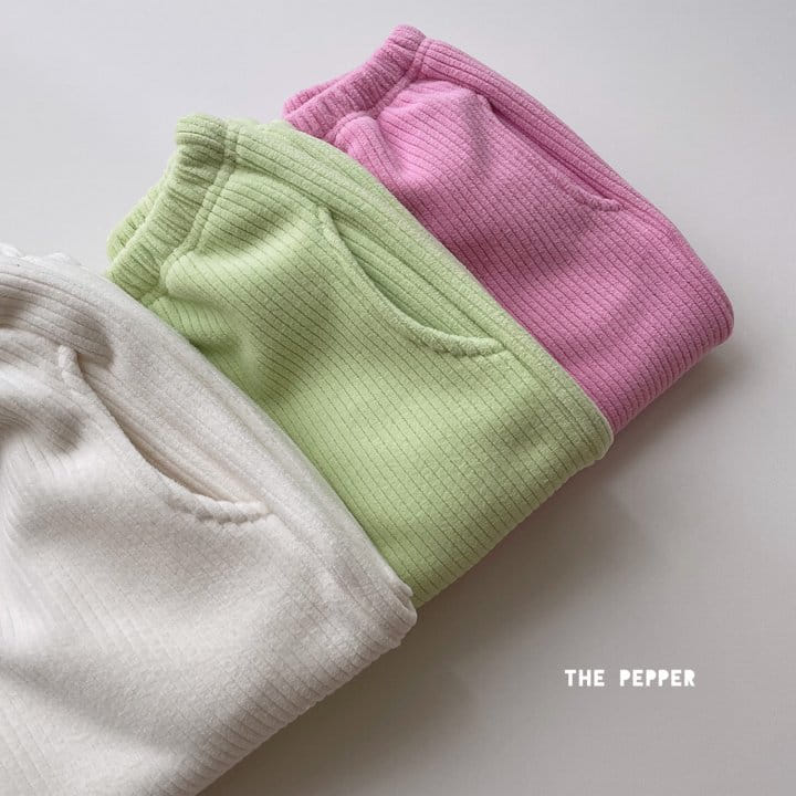 THE PEPPER - Korean Children Fashion - #Kfashion4kids - Veloure Reversible Jogger Pants - 6