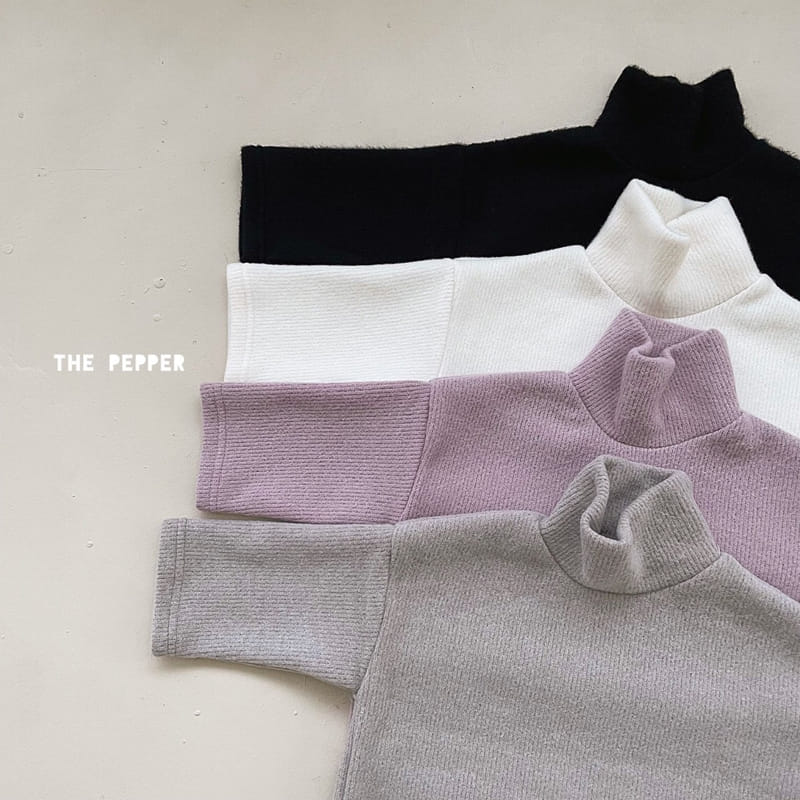 THE PEPPER - Korean Children Fashion - #Kfashion4kids - Loose Fit Knit Turtleneck