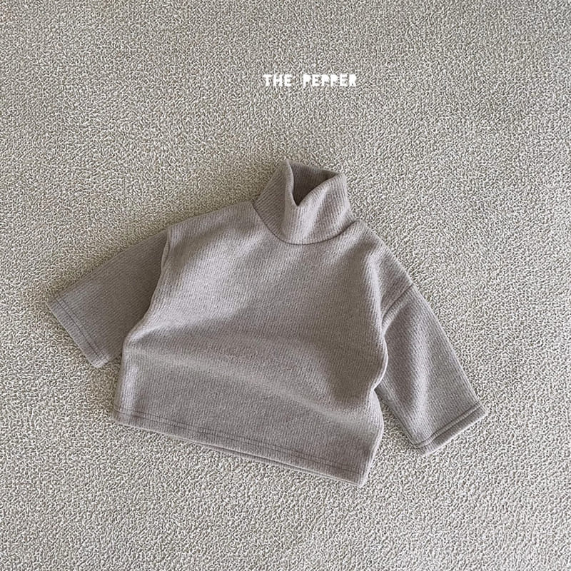 THE PEPPER - Korean Children Fashion - #Kfashion4kids - Loose Fit Knit Turtleneck - 4