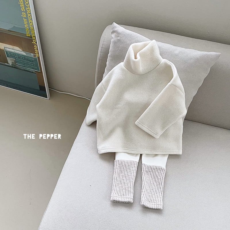 THE PEPPER - Korean Children Fashion - #Kfashion4kids - Loose Fit Knit Turtleneck - 5