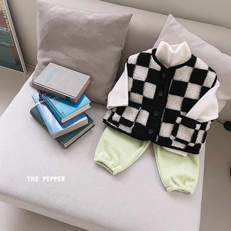 THE PEPPER - Korean Children Fashion - #Kfashion4kids - Smile Check Vest - 2