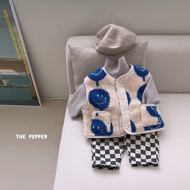 THE PEPPER - Korean Children Fashion - #Kfashion4kids - Smile Check Vest - 5