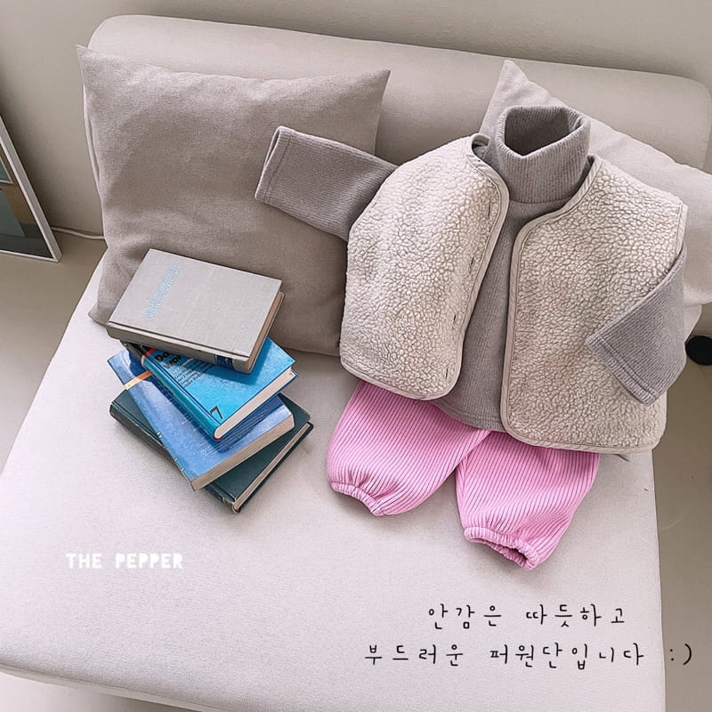 THE PEPPER - Korean Children Fashion - #Kfashion4kids - Smile Check Vest - 7