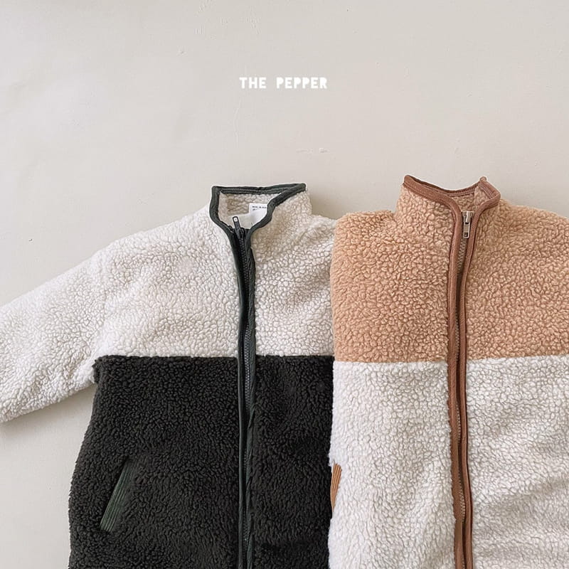 THE PEPPER - Korean Children Fashion - #Kfashion4kids - Long Color Fleece Jacket - 10