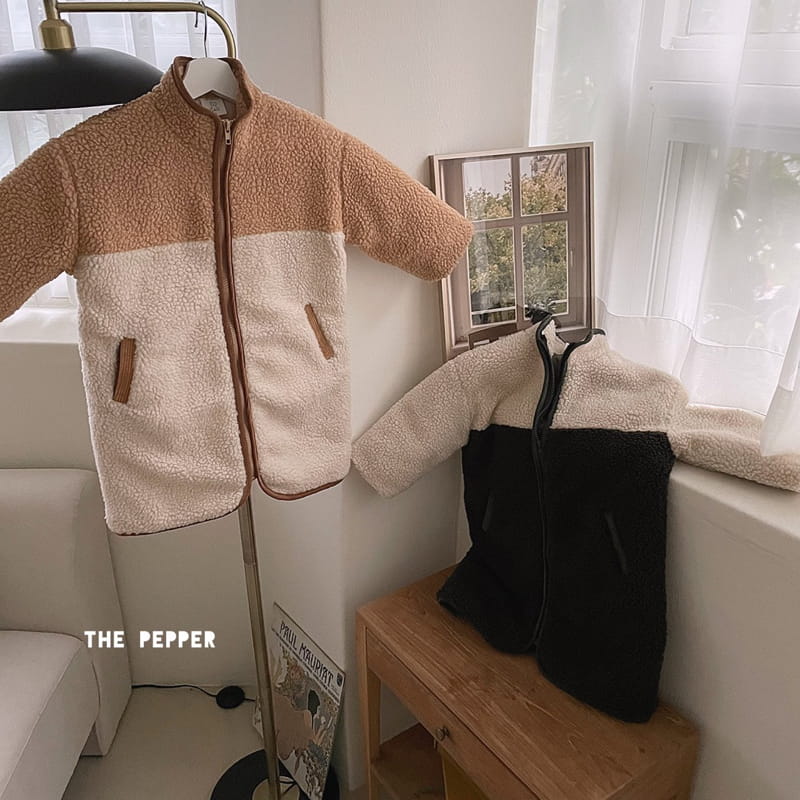 THE PEPPER - Korean Children Fashion - #Kfashion4kids - Long Color Fleece Jacket - 2