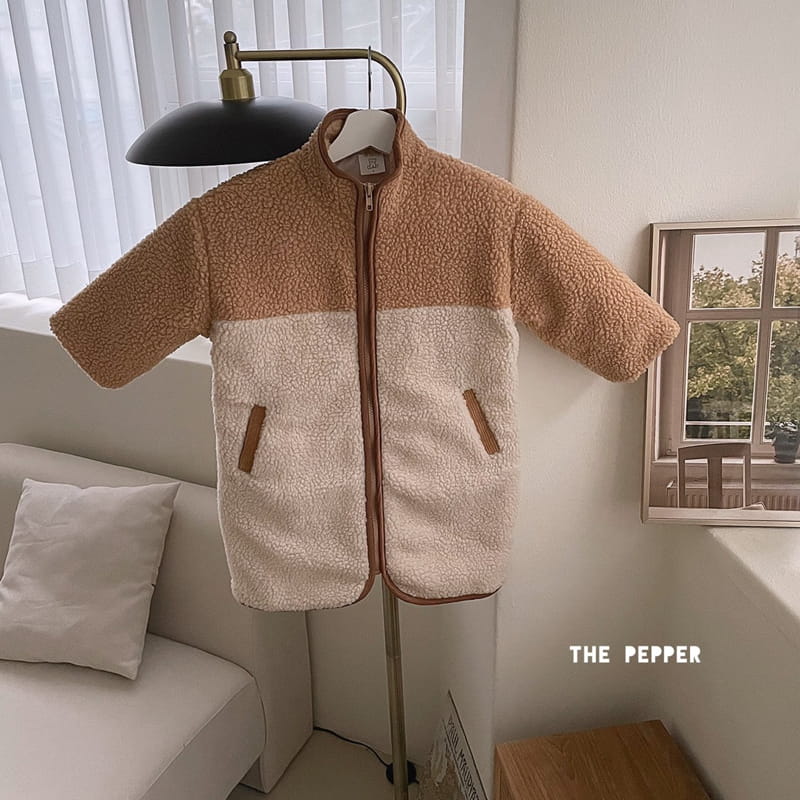 THE PEPPER - Korean Children Fashion - #Kfashion4kids - Long Color Fleece Jacket - 3