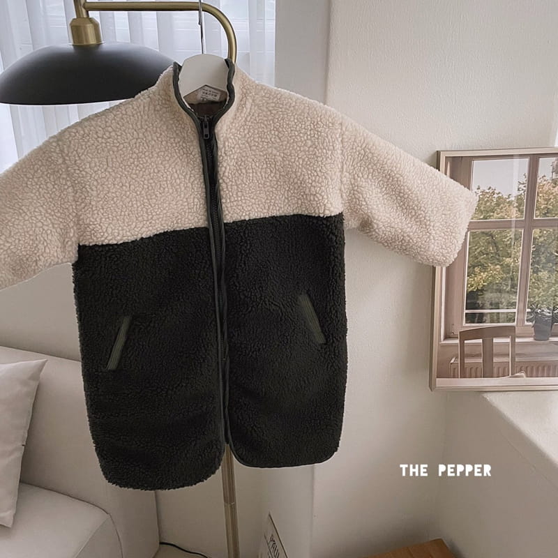 THE PEPPER - Korean Children Fashion - #Kfashion4kids - Long Color Fleece Jacket - 4