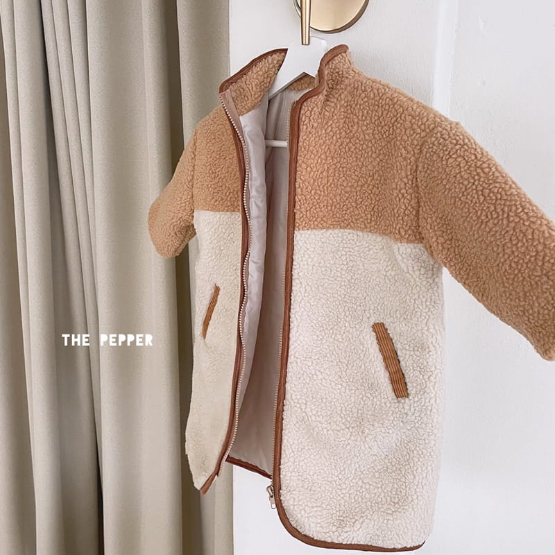 THE PEPPER - Korean Children Fashion - #Kfashion4kids - Long Color Fleece Jacket - 8