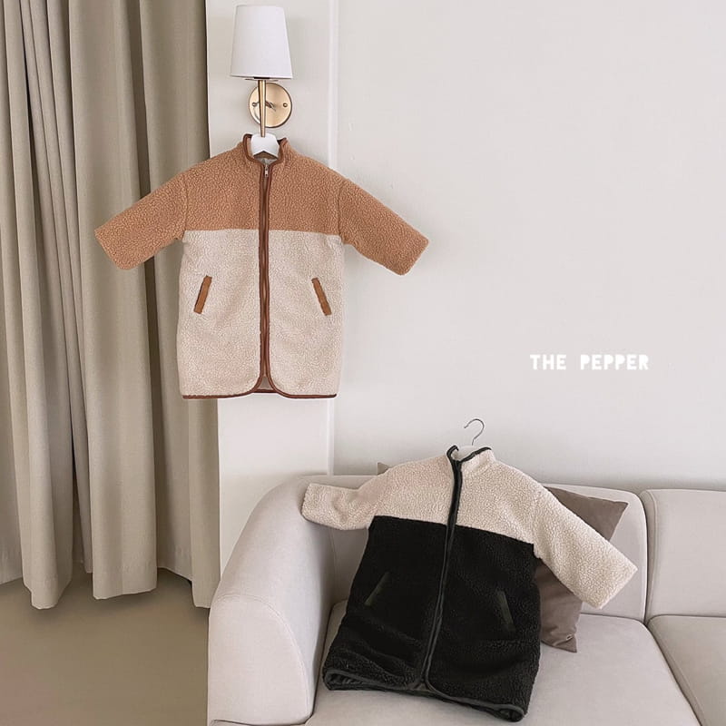 THE PEPPER - Korean Children Fashion - #Kfashion4kids - Long Color Fleece Jacket - 9