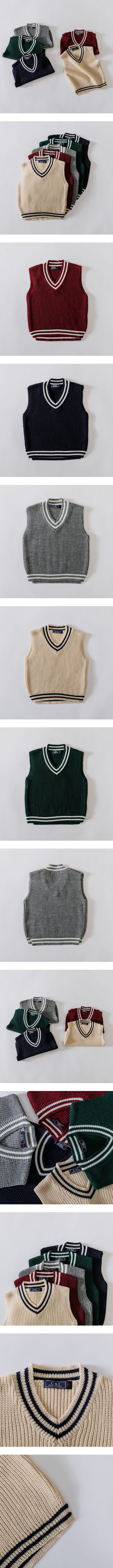 UI Korean Children Fashion - #Kfashion4kids - School Look Knit Vest